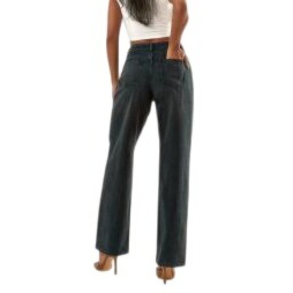 2/$30 NWT PrettyLittleThing 4 Washed Black Ripped Knee Boyfriend Jeans - Picture 11 of 16